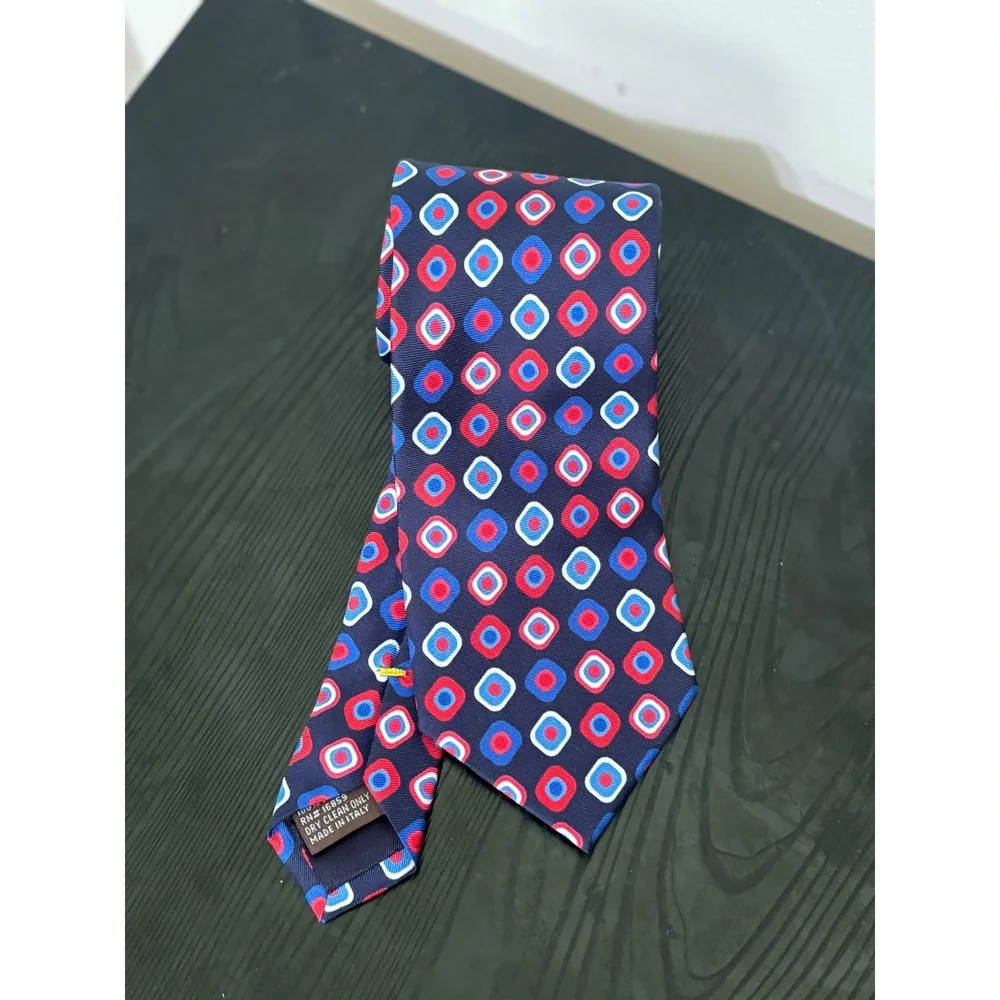 J.McLaughlin Silk Necktie Geometric Print Classic Men's Tie‎